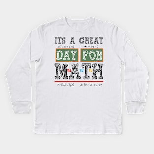 Math Teacher Kids Long Sleeve T-Shirt
